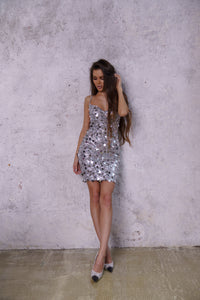 Rita Silver Dress